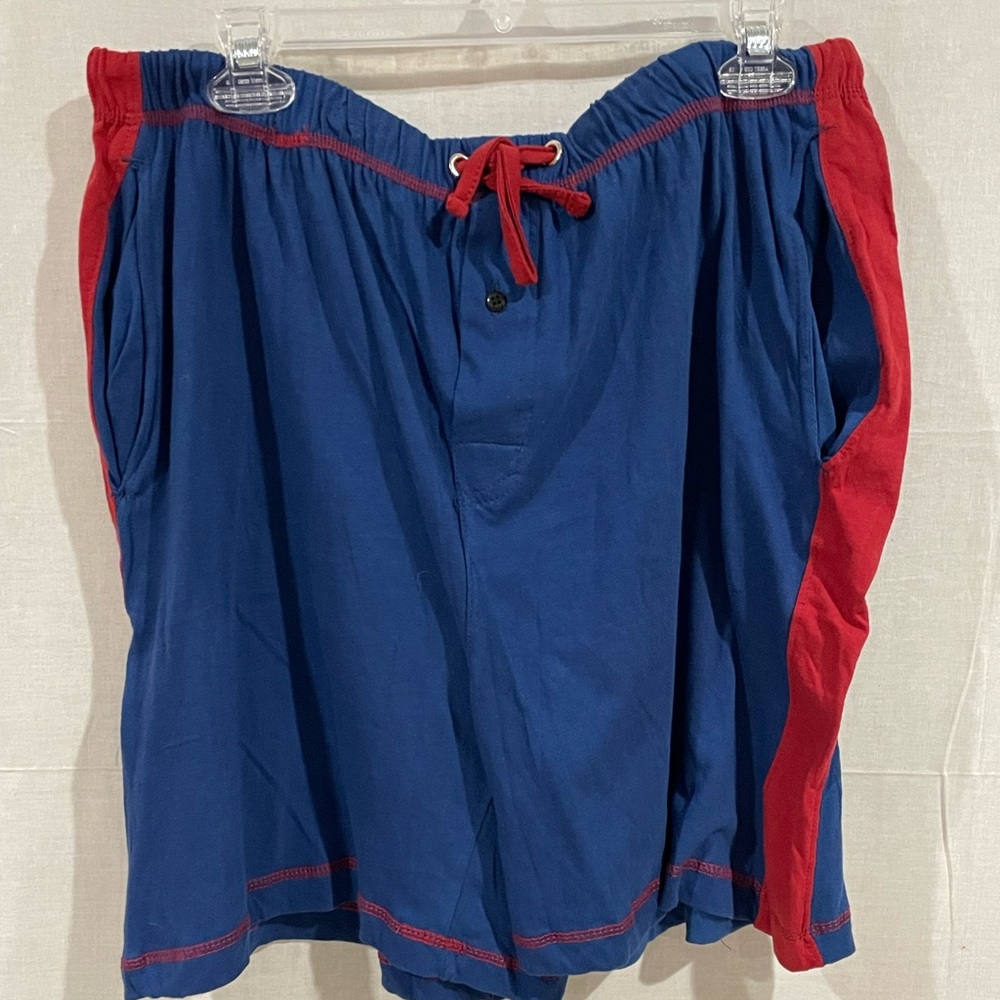 Mens Tru fit shorts. Blue and red.  Size XL